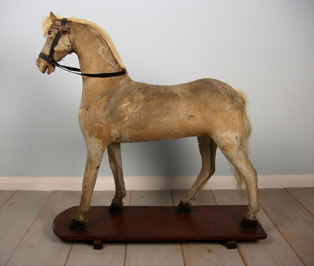 Victorian Pony Skin Rocking Horse